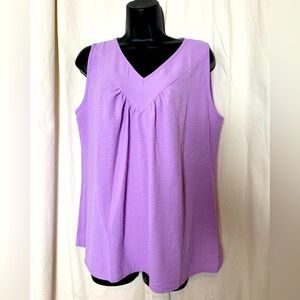 Orchid/Lilac Women's Sz XL Sleeveless V-Neck Cami Blouse